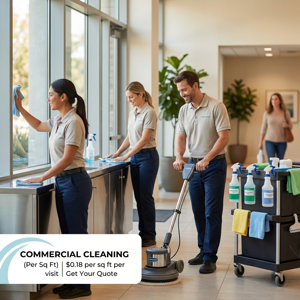 Commercial Cleaning (Per Sq Ft)